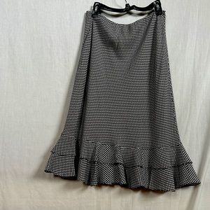 INC polka dot midi skirt Size 6